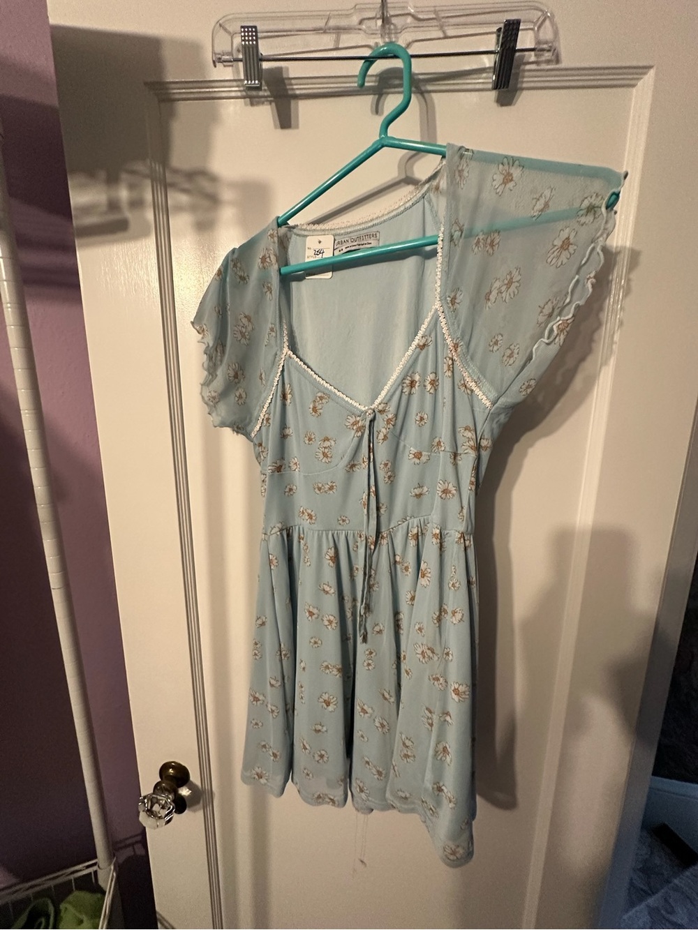 Urban Outfitters Light Blue Floral romper